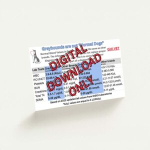 digital blood value card